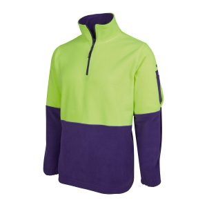 JB’s Hi Vis 1/2 Zip Polar Fleece