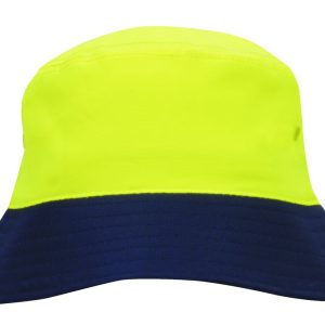 Breathable P/Twill Hi-Vis Safety Bucket Hat